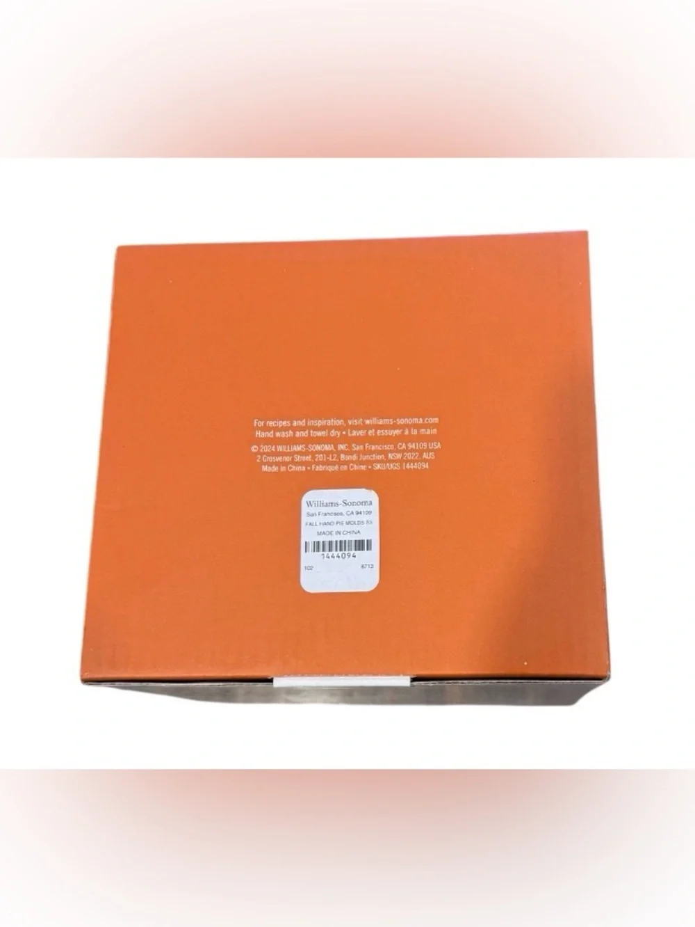 Williams Sonoma Fall Hand Pie Molds Apple Pumpkin Acorn Set of 3 NIB